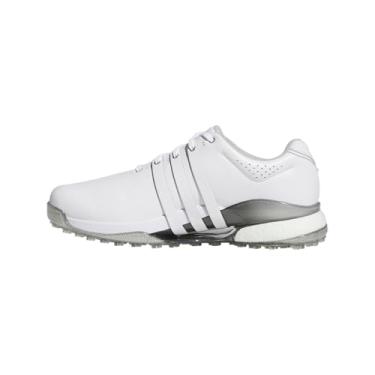 Imagem de adidas Tênis masculino Tour360 25 Wide Spikeless, Calçado branco/branco/prata metálico, 46