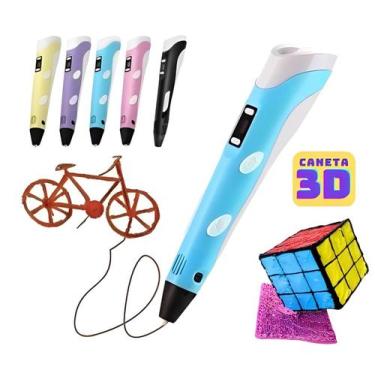 Imagem de Caneta Impressão 3D desenho realista Infantil Profissional + Refil - Z