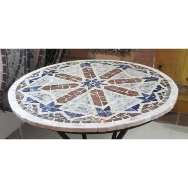 Imagem de Mesa Em Mosaico Marroquino - Somente o Tampo, 90cm