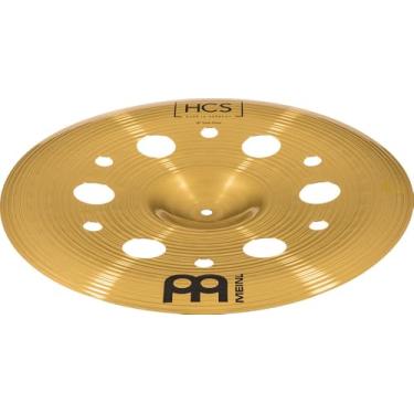 Imagem de Meinl Cymbals Lixeira China com furos de 45,72 cm – HCS acabamento tradicional latão para bateria, feito na Alemanha, 2 anos de garantia (HCS18TRCH)