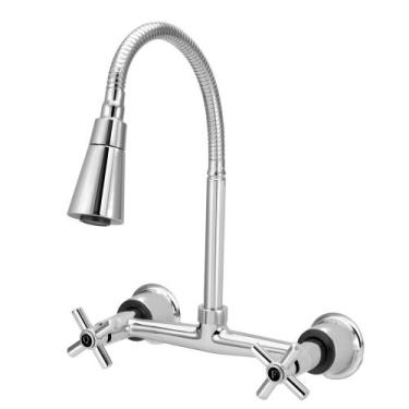 Imagem de Torneira Misturador Cozinha Parede Gourmet Cone 1/4v. - Modelar