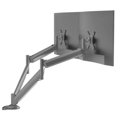 Imagem de Suporte Para Monitor Até 28 Duplo Com Regulagem Contínua De Altura Octoo Clipway-m2-base Preto