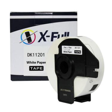 Imagem de Fita rotuladora compatível Brother DK-11201 29X90MM 400 etiquetas - X-