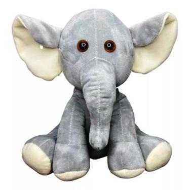 Imagem de Elefante Pelúcia 30 cm - fofinho e envio imediato - Plush