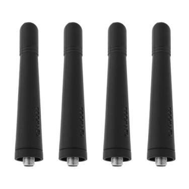 Imagem de The Lord of the Tools Antena curta Walkie-Talkie KRA-23 4 peças compatível com Kenwood TK-380 TK-390 TK-3140 400-470Mhz UHF 83,1x14,6 mm