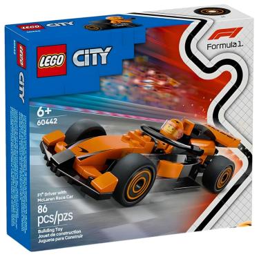 Imagem de Lego City Piloto de F1 com Carro de Corrida McLaren 60442