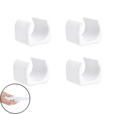 Imagem de Kit 4 Peças Proteção Para Pés Cadeiras 19mm Branco - 2308 Mor