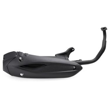 Imagem de mokuo Conjunto De Escapamento Motocicleta Em Material Ferro Pesado Compatível Com Motor Chinês Gy6 125Cc 150Cc 4 Tempos Scooter Ciclomotor Rsz 150 Silenciador A Gás