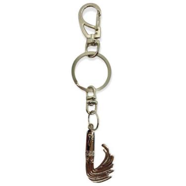 Imagem de Chaveiro Iansã Eruexim 14 cm Metal Niquelado - Lua Mística - 100% Orig