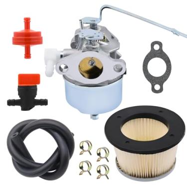 Imagem de Carburador NIMTEK com linha de filtro de combustível para Tecumseh 631921 632284 631070A 631245 631820 H25 H30 H35 Motor Chipper Shredder Tiller Craftsman Generator substitui Stens 520-918