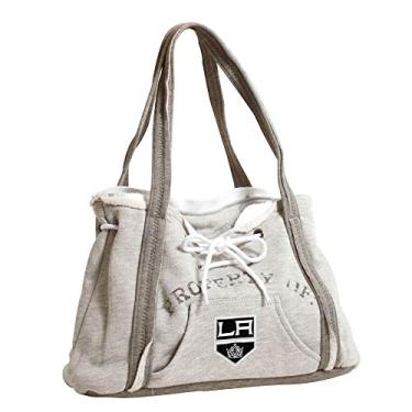 Imagem de Littlearth Bolsa feminina NHL Los Angeles Kings com capuz, 24 cm x 39 cm x 10 cm, cinza