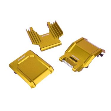 Imagem de BeaxTurbo Racing Upgrade Parts CNC Aluminum 7075 Crash Structure/Pull Rod Knuckle/Skid PLT for losi pro Moto mx 1/4 (Gold)