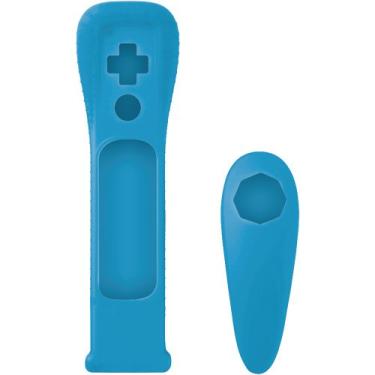Imagem de Capa Azul Para Controle Motion Plus e Nunchuk Wii