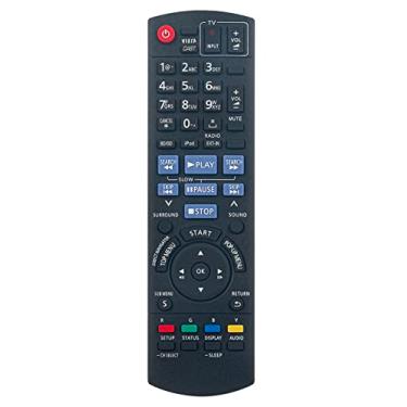 Imagem de Controle remoto de substituição N2QAKB000072 adequado para sistema de som Panasonic Blu-ray Disc Home Theater SA-BTX70 SA-BT200 SA-BT203 SC-BTX70 SC-BT303 SC-BT203 SA-BT300 SC-BT300 SC-BT200 SA-BT303