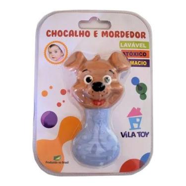 Imagem de Mordedor e Chocalho Vila Toy Cachorro - Azul