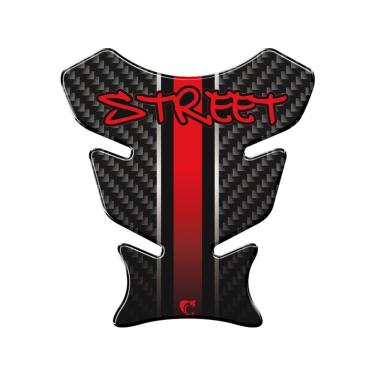 Imagem de Adesivo Protetor De Tanque Moto Honda Yamaha Street Vermelho Cor Vermelho