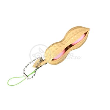 Imagem de Chaveiro Amendoim Anti Stress de Apertar Sensorial Relaxa