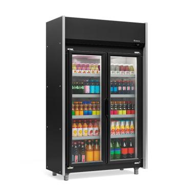 Imagem de Refrigerador Expositor Vertical 820 Litros Preto 220v Gelopar Geas-2p