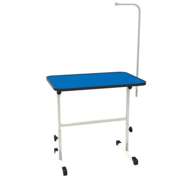 Imagem de Mesa Para Tosa Grande Minag Azul Com Regulagem De Altura Tampo De 90×60