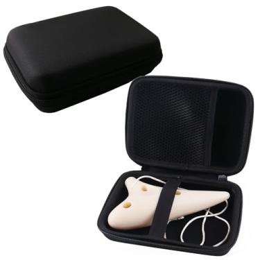 Imagem de WERJIA Estojo Rígido De Eva Para Deekec/Ocarinawind/Ohuhu/Silunkia Zelda Ocarina 12 Furos Alto C E Outras Marcas (Apenas Estojo) (Preto)