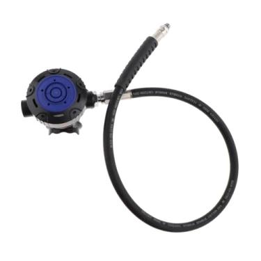 Imagem de menolana Regulador de segundo estágio para mergulho, snorkel de mergulho, regulador de segundo estágio portátil profissional com bocal, acessório de mergulho, Azul