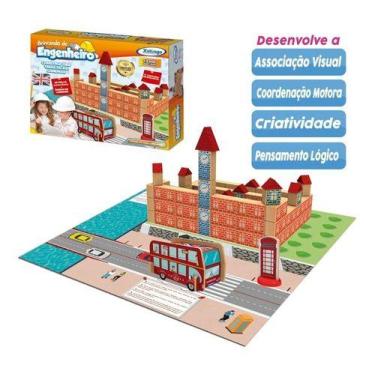Imagem de Brinquedo Blocos De Montar Infantil Engenheiro Londres 99pçs - Napoles