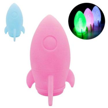 Imagem de Abajur Luminaria De Led Foguete Colors A Bateria 15X10Cm - Elegantec