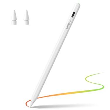 Imagem de BETTDOW Caneta GD13 Ultra Stylus para iPad 2018-2025, suporta carregamento magnético e carregamento rápido tipo C, indicador de bateria, inclinação de rejeição da palma, lápis magnético compatível com