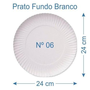 Imagem de 20 Prato de Bolo Salgado Fundo Branco Nº6 - AAZ