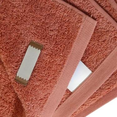 Imagem de Jogo de Toalha Algodão Branca 04 Peças Banhão/Gigante (ROSA DESERTO)