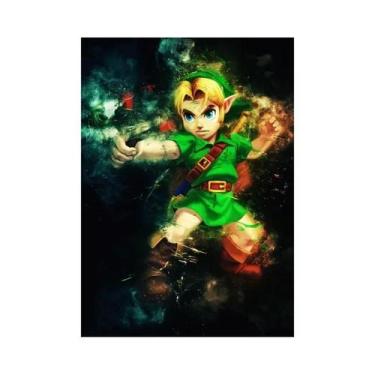 Imagem de Zeldas Link Legend Videogame Pintura Em Tela Arte De Parede Para Quart