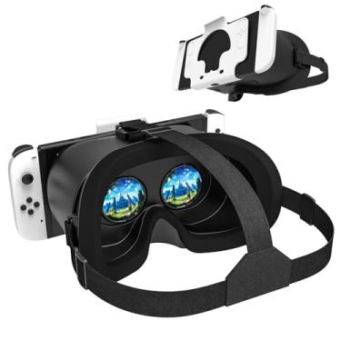 Imagem de VR Headset for Nintendo Switch & OLED Model Upgraded, Virtual Reality VR Glasses with Adjustable HD Lenses Comfortable Head Strap, 3D Goggles for Nintendo Switch OLED VR Games Cool Stuff for Kids Boys