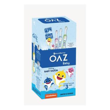 Imagem de Escova de Dente Oaz Baby - Baby Shark Display com 12 Itens - Cerdas Ul