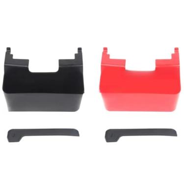 Imagem de Rack de armazenamento lateral do carro caixa de armazenamento suporte de copo para JK Wrangler 2011-2017 kit de carroceria acessórios de carro (vermelho)
