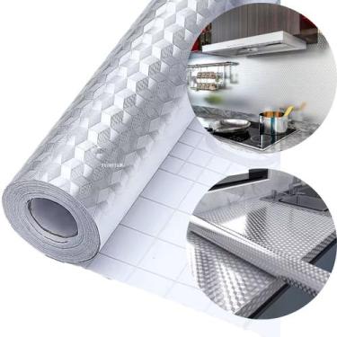 Imagem de Papel Adesivo Lavável Forro Cozinha Armário Gaveta 5 Metros - Friburgo