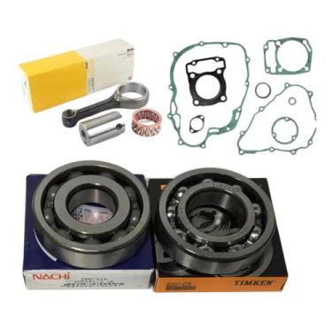 Imagem de Kit Biela JUNTAS 2 Rolamentos Virabrequim Cbx 200 NX XR 200 - NACHI