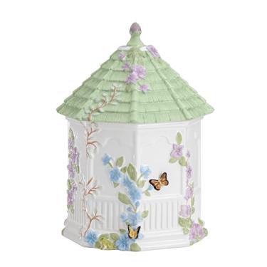 Imagem de Lenox Borboleta Meadow Gazebo pote de biscoitos, 25,4 cm, branco
