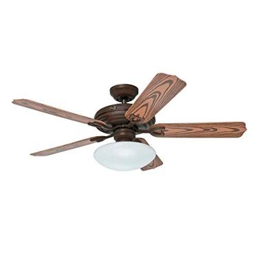 Imagem de Ventilador de Teto Hunter Fan Beaufort Tijolo Envelhecido 5 pás com luminária 220V