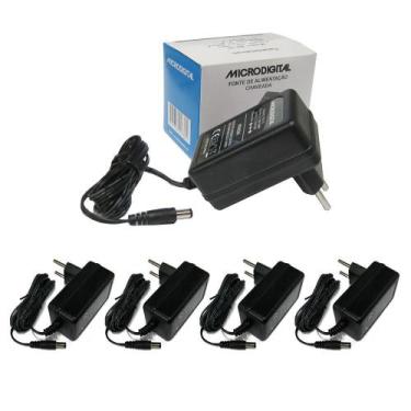 Imagem de Kit 5 Fontes de Alimentação Bivolt Automática 12VDC 1A MA 3S - Microdi