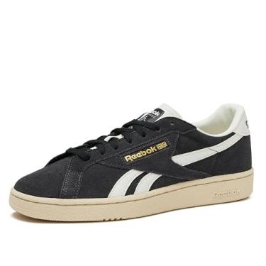 Imagem de Reebok Tênis unissex adulto Club C Grounds UK vintage tênis casual masculino, Preto lavado/branco papel/giz, 5 Women/3.5 Men