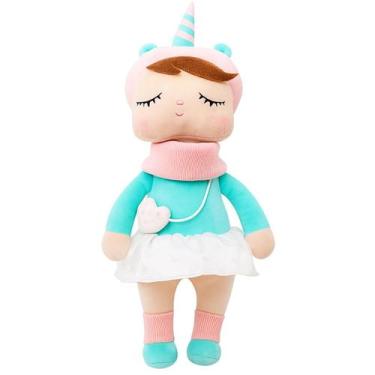 Imagem de Boneca Metoo Da Coleção Floresta Unicórnio Azul 33cm, Azul, Turquesa