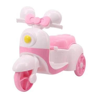 Imagem de Garende Mini boneca motocicleta brinquedo decoração de mesa enfeite de mesa mini boneca veículo brinquedo para bonecas de 17 cm