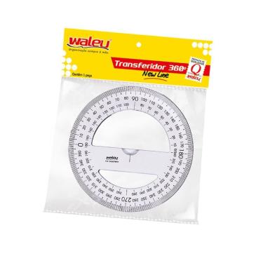 Imagem de Transferidor Chanfrado 360 Graus - Maxcril