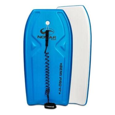 Imagem de Prancha Bodyboard Semi-Pro 41 Nomar Surf Azul Com Leash