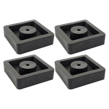 Imagem de KIT 4 Calço Coxim Quadrado Borracha Condensadora Split 10x10 - Spazio