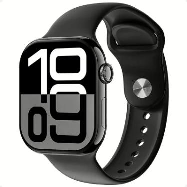 Imagem de Smartwatch W10 Pro 46mm Tela AmoLED Serie10 Nfc Gps Chatgpt Microwear