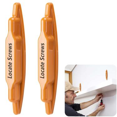 Imagem de moonoom 2 peças de ímã localizador de pinos, poderoso detector magnético de pinos, ferramenta compacta de localizador de metal de parede para marcação e montagem de drywall