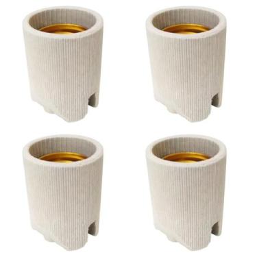Imagem de Bocal Soquete De Porcelana Borne Embutido E27 04 Un - Kaztec