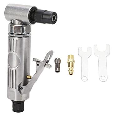 Imagem de Moedor de Matriz Pneumática, Moedor de Velocidade de 90 Graus 20000 RPM, Aço de Liga de Zinco, Mandris de 1/4 pol. e 1/8 pol. Máquina Retificadora Pneumática Ergonômica para