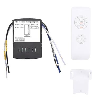 Imagem de Diydeg Ventilador de Teto Wi -Fi, Controle Remoto Smart Universal Funciona Com Controle de Voz, 3 Velocidades de 4 Velocidades do Tempo Interruptor do Ventilador de Teto, fã de Tempo (220V)